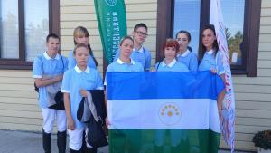 Команда Республики Башкортостан в полном составе с тренерами центра иппотерапии